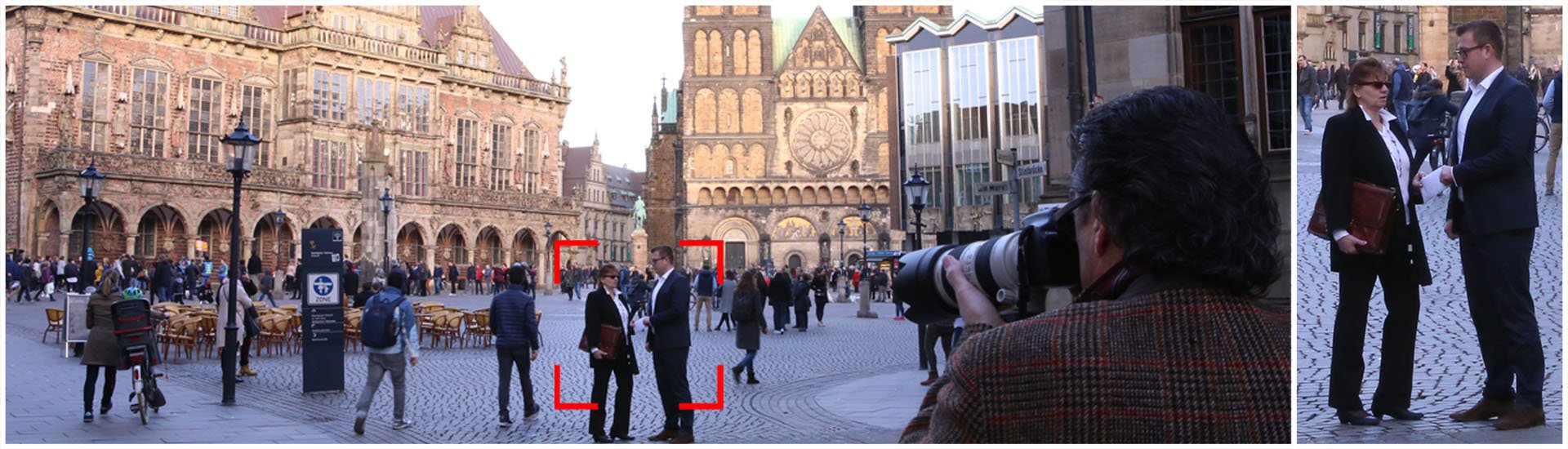 Detektiv der Detektei Bremen macht Beweisfotos